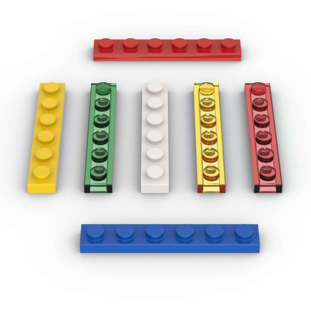 Tech Accessories For Kids - MOC 10PCS Piastra 3666 1X6 Building