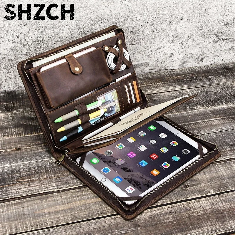 Tech Accessories Tablet - Borsa in Pelle per Tablet Apple