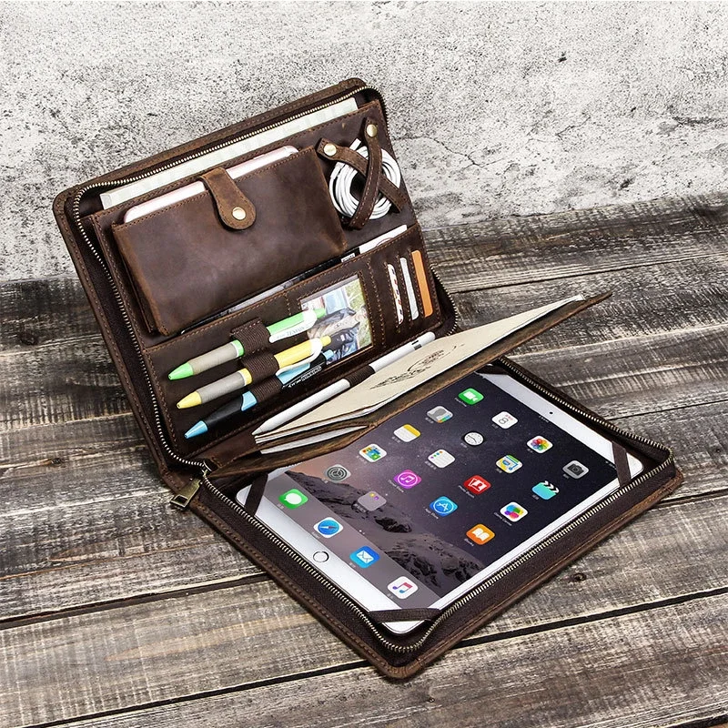 Tech Accessories Tablet - Custodia per tablet in pelle per