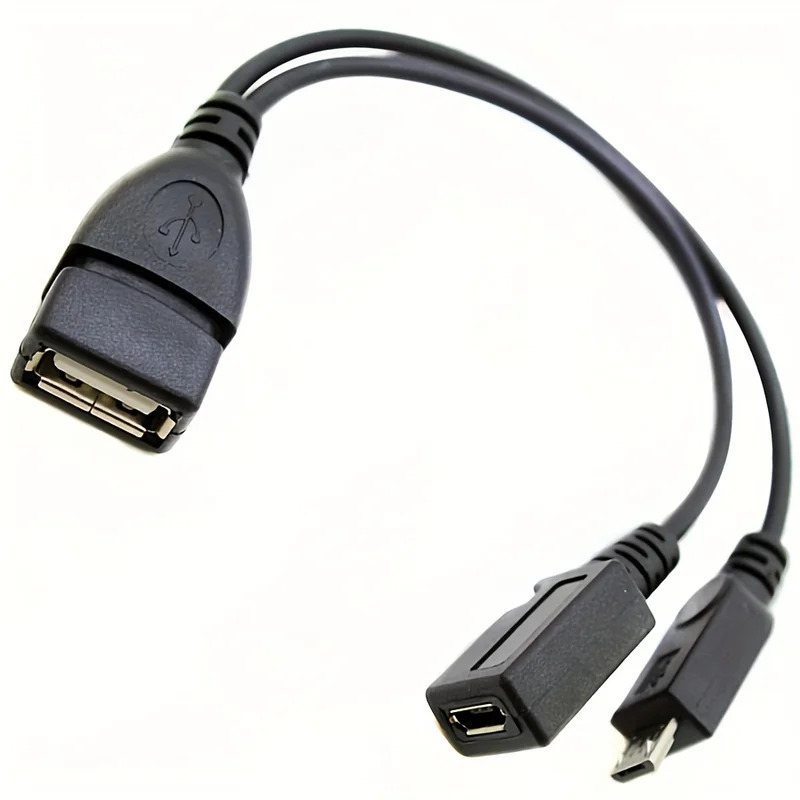 Tech Accessories Tablet - Adattatore splitter da USB a micro