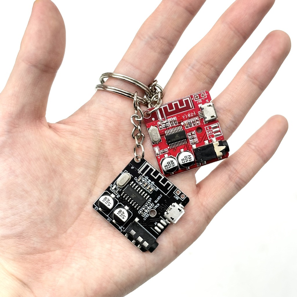 Tech Accessories Key - Portachiavi Stile Cyberpunk con Circuito Stampato,