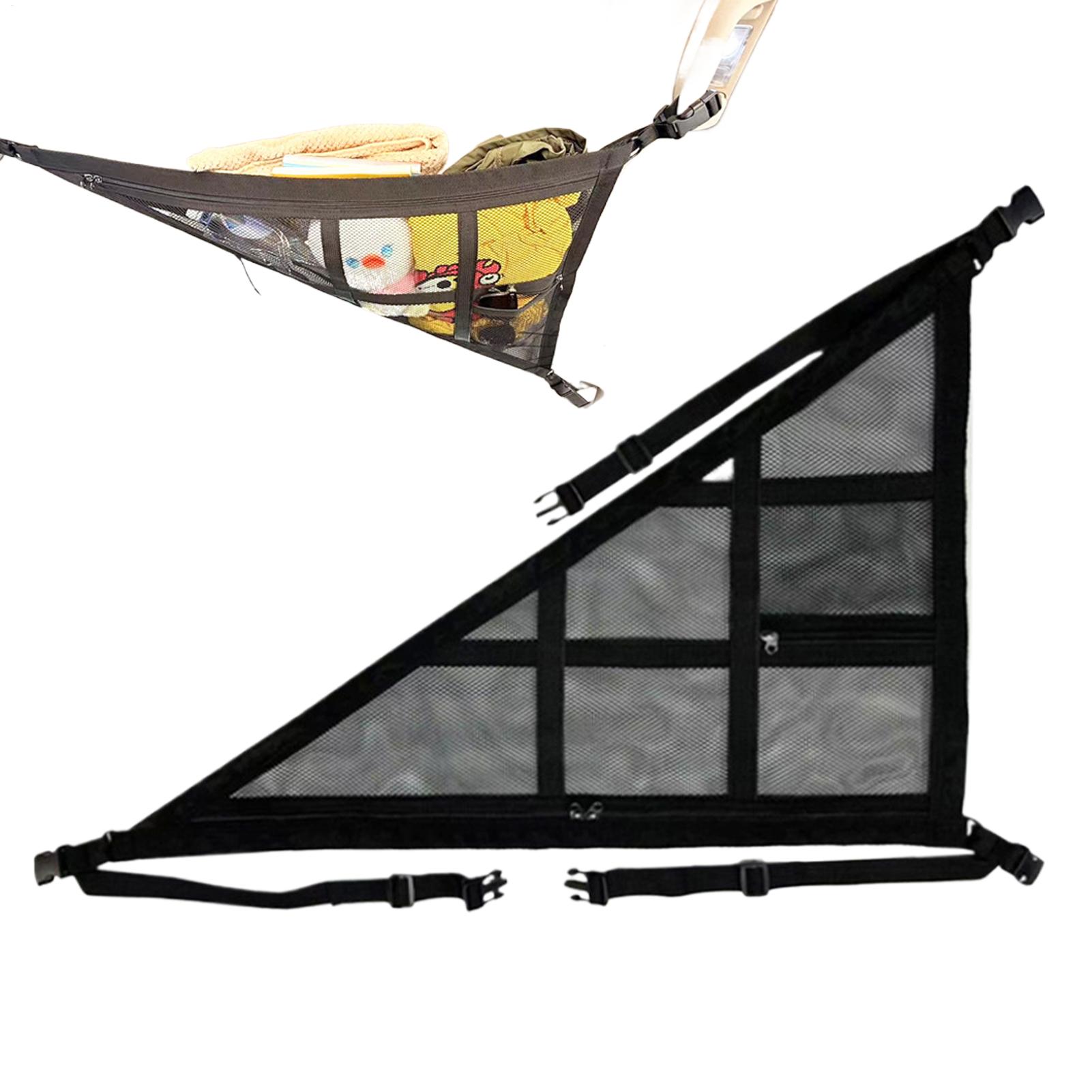 Tech Accessories Travel - Rete portaoggetti triangolare per tetto auto,