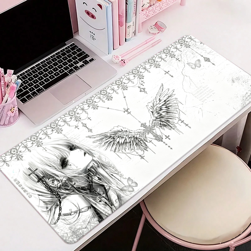Tech Accessories For Desk - Tappetino per mouse in pelle, nero