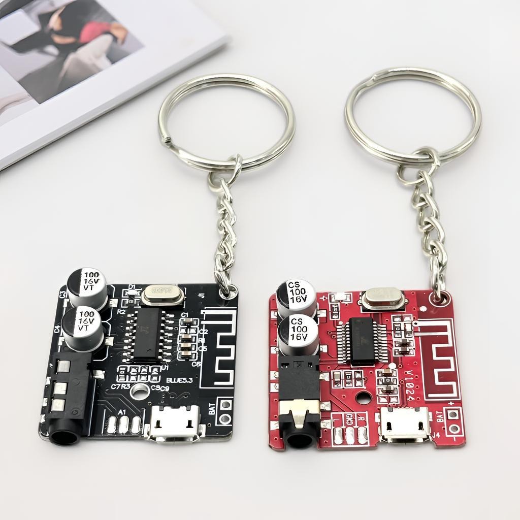Tech Accessories Key - Portachiavi Stile Cyberpunk con Circuito Stampato,